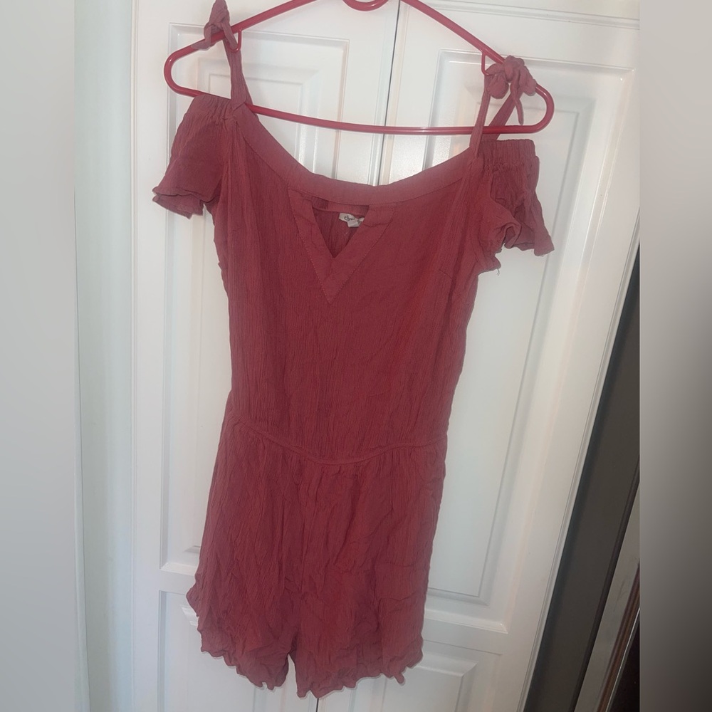 Charlotte Russe Dusty Rose Short Romper Sz‎ S